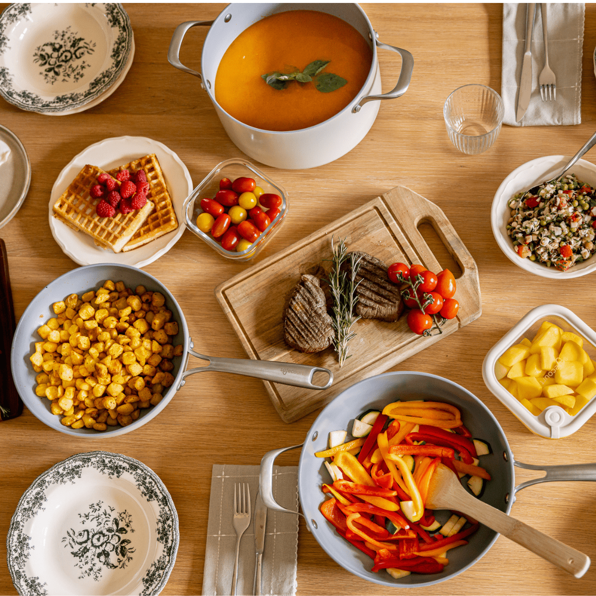 7 - delige pannen set - Safecourt Kitchen