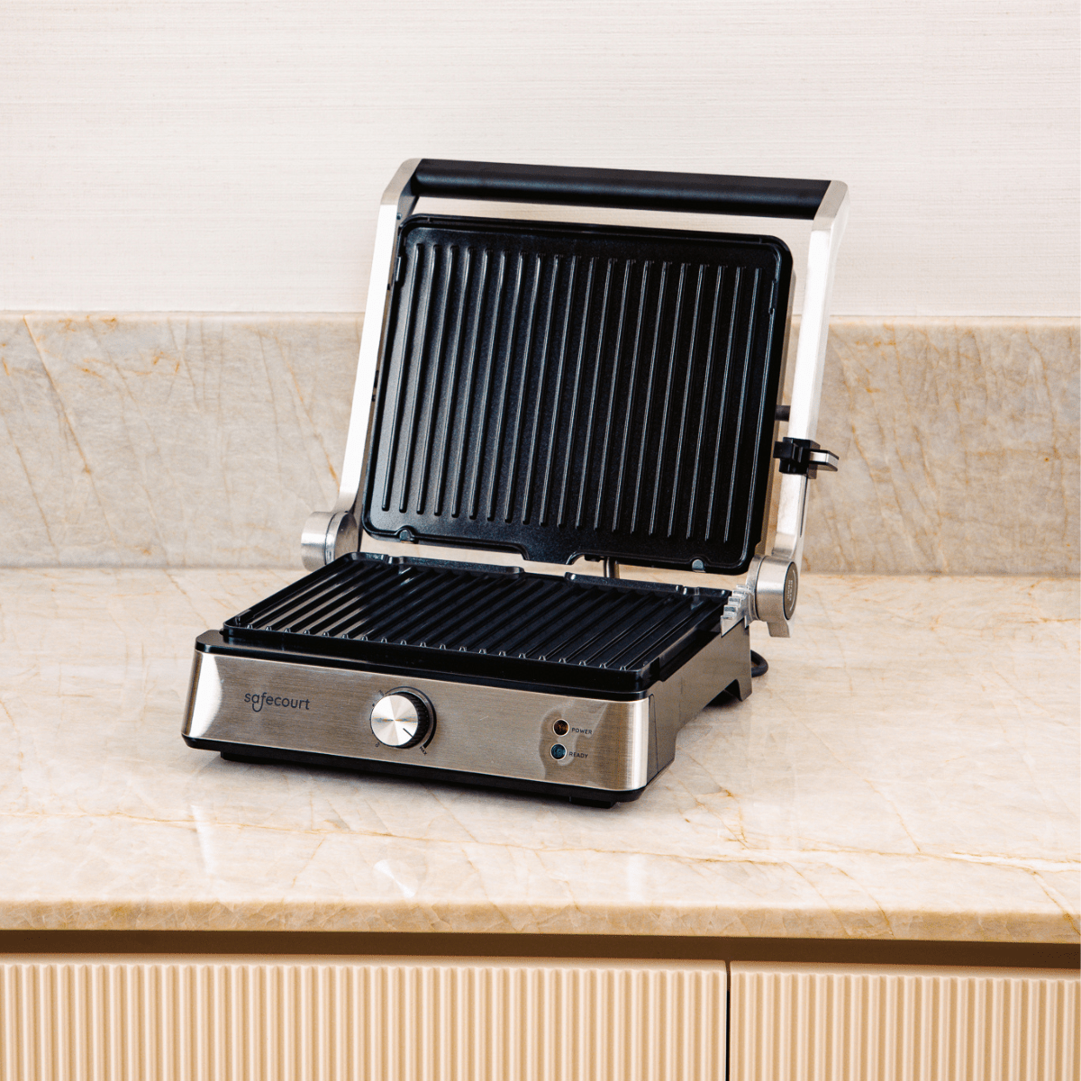 Compactgrill zilver - Safecourt Kitchen