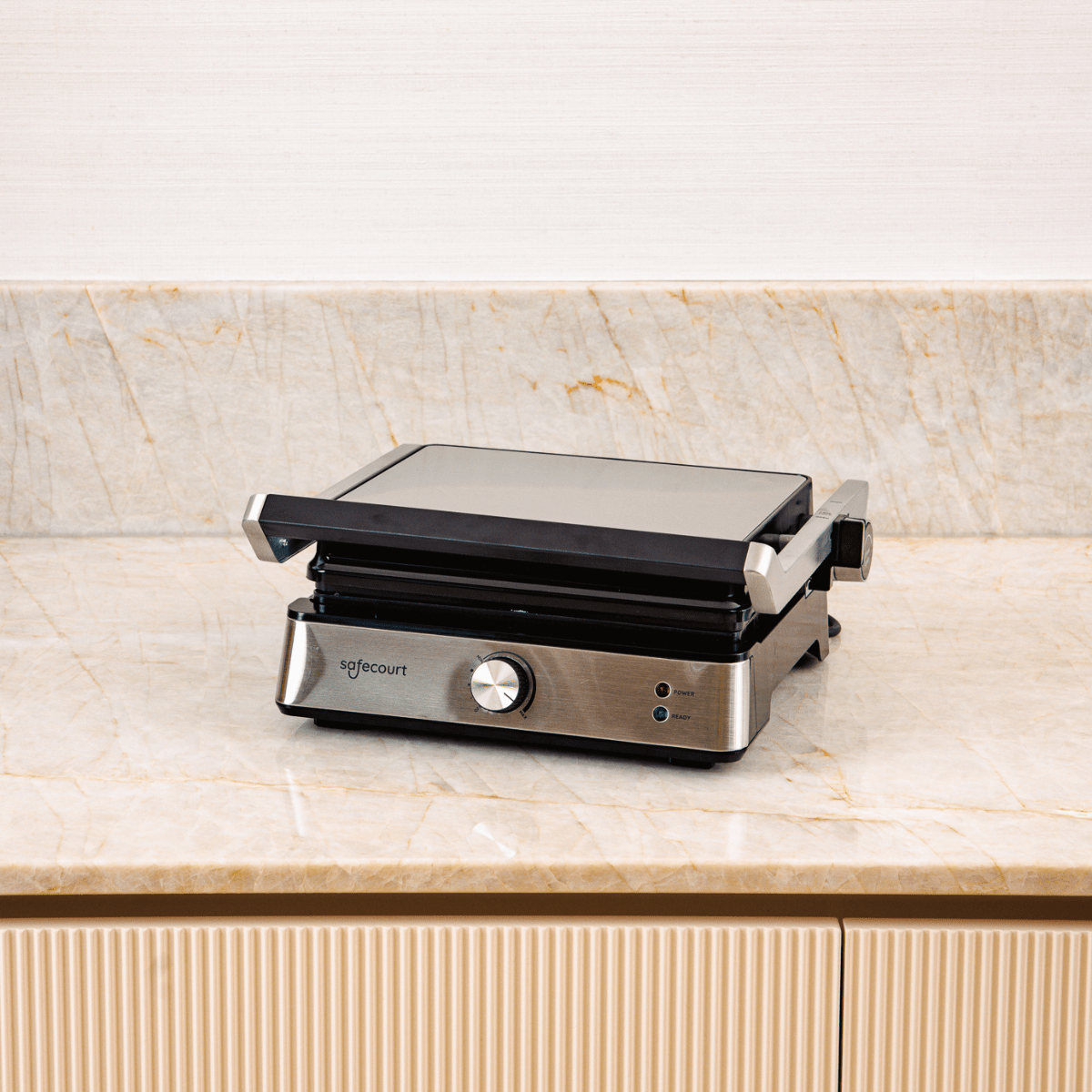 Compactgrill zilver - Safecourt Kitchen