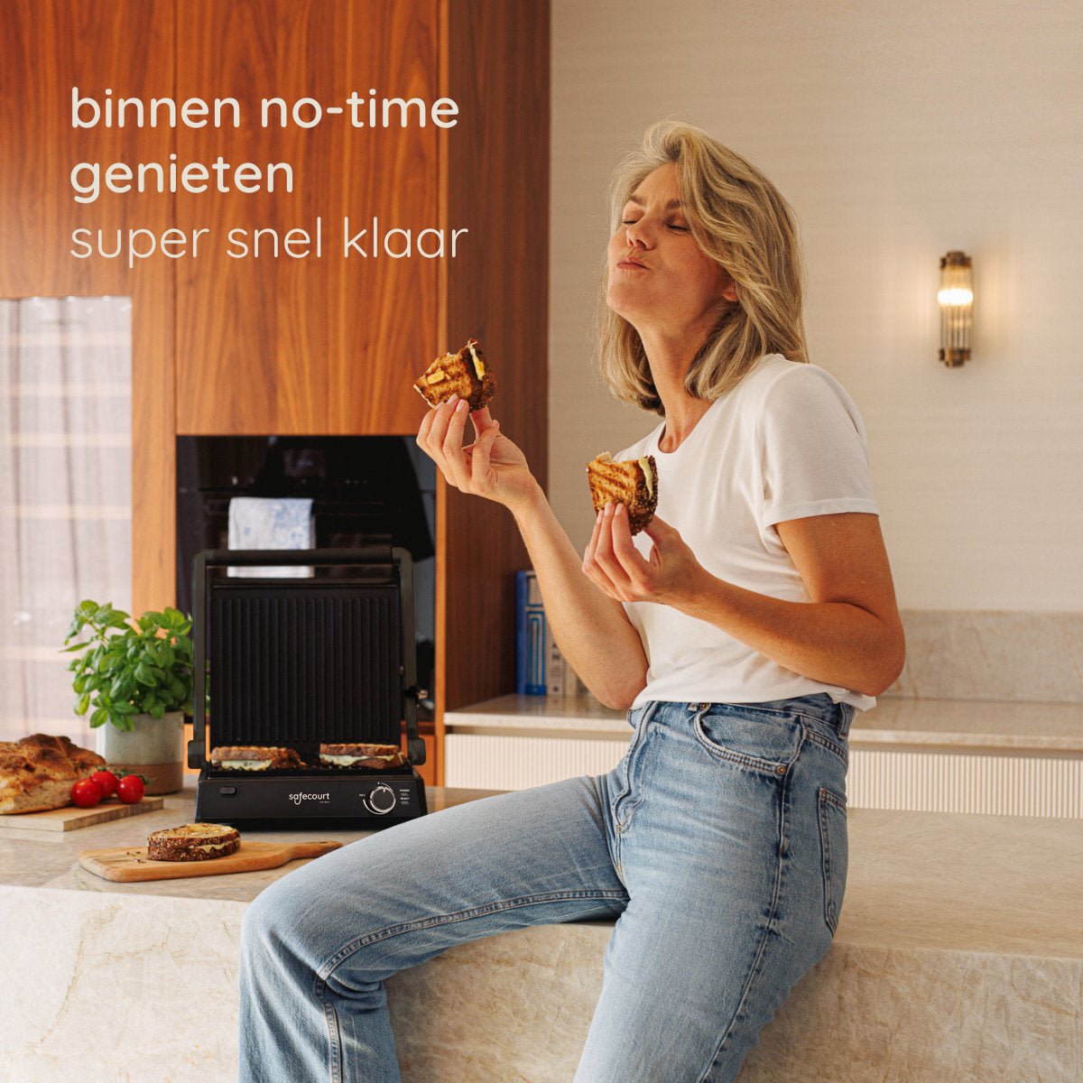 Contactgrill original zwart - Safecourt Kitchen