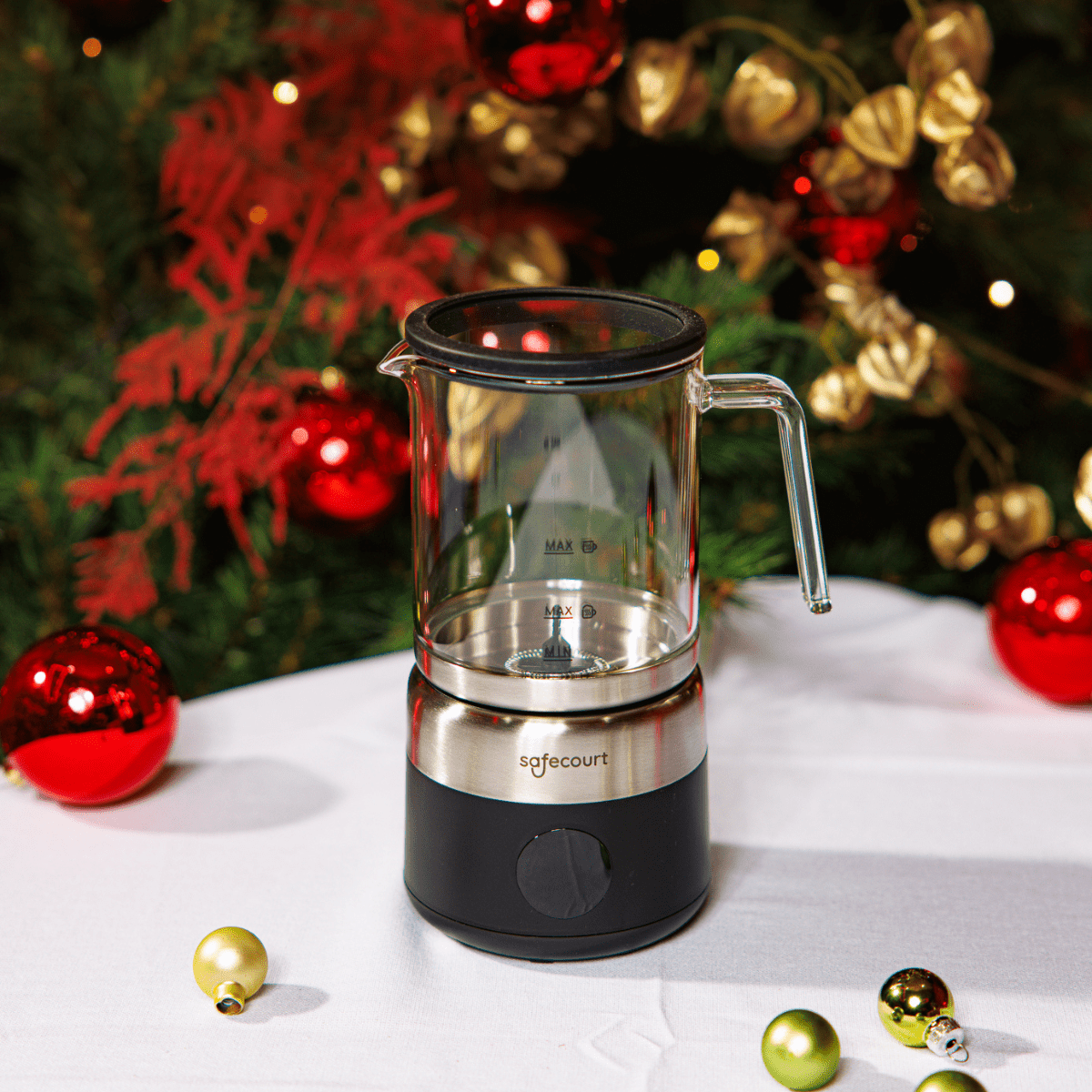 Digitale glazen melkopschuimer Onyx - Safecourt Kitchen