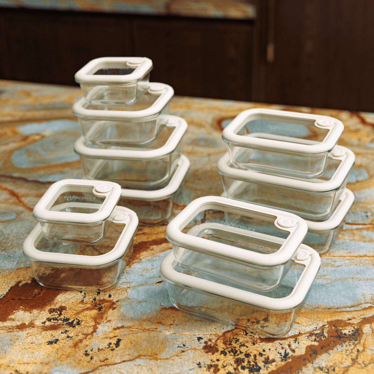 Foodstorage boxes - L - 11 stuks - Safecourt Kitchen