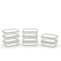 Foodstorage boxes - meal prep - 8-delig - Safecourt Kitchen