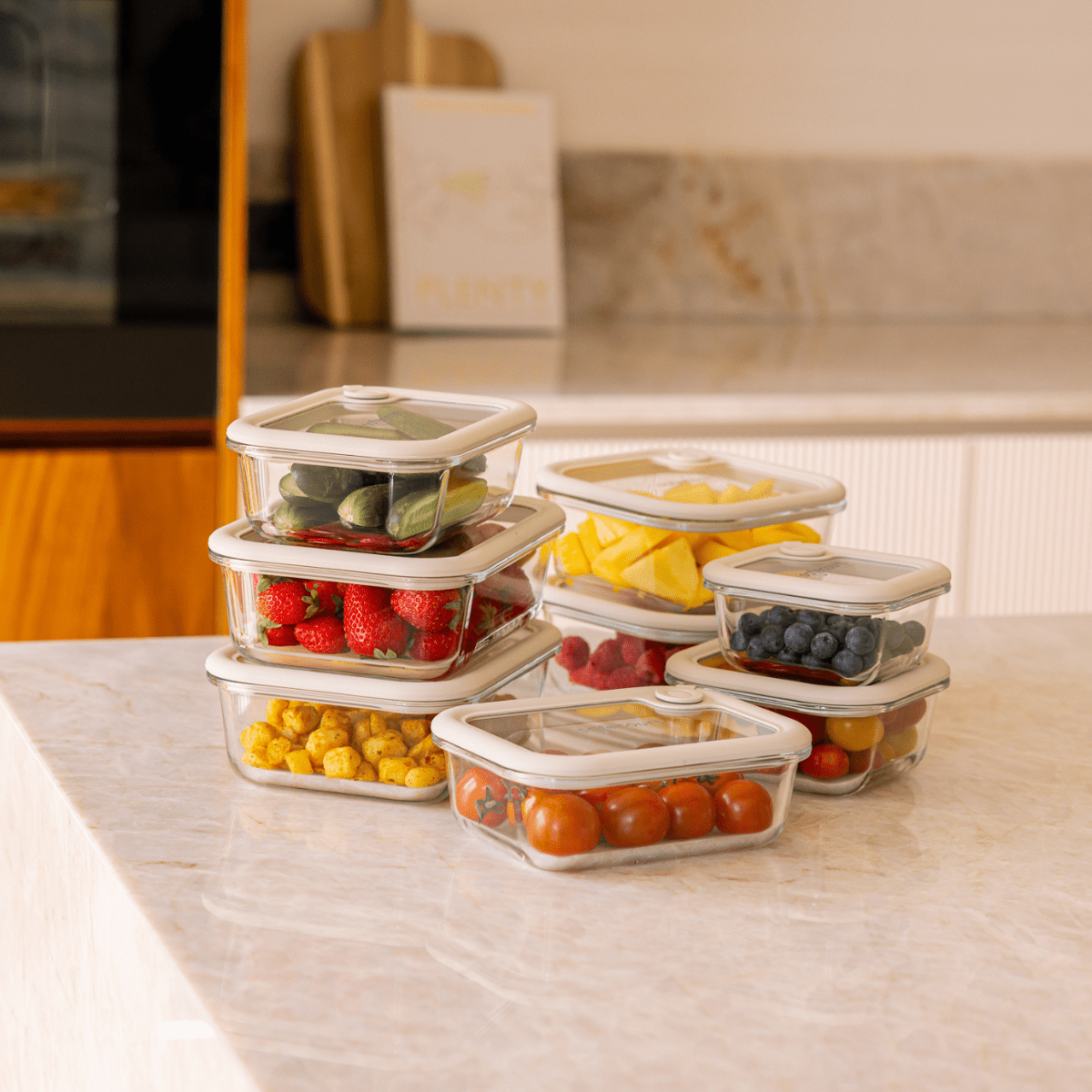 Foodstorage Boxes medium set - Safecourt Kitchen