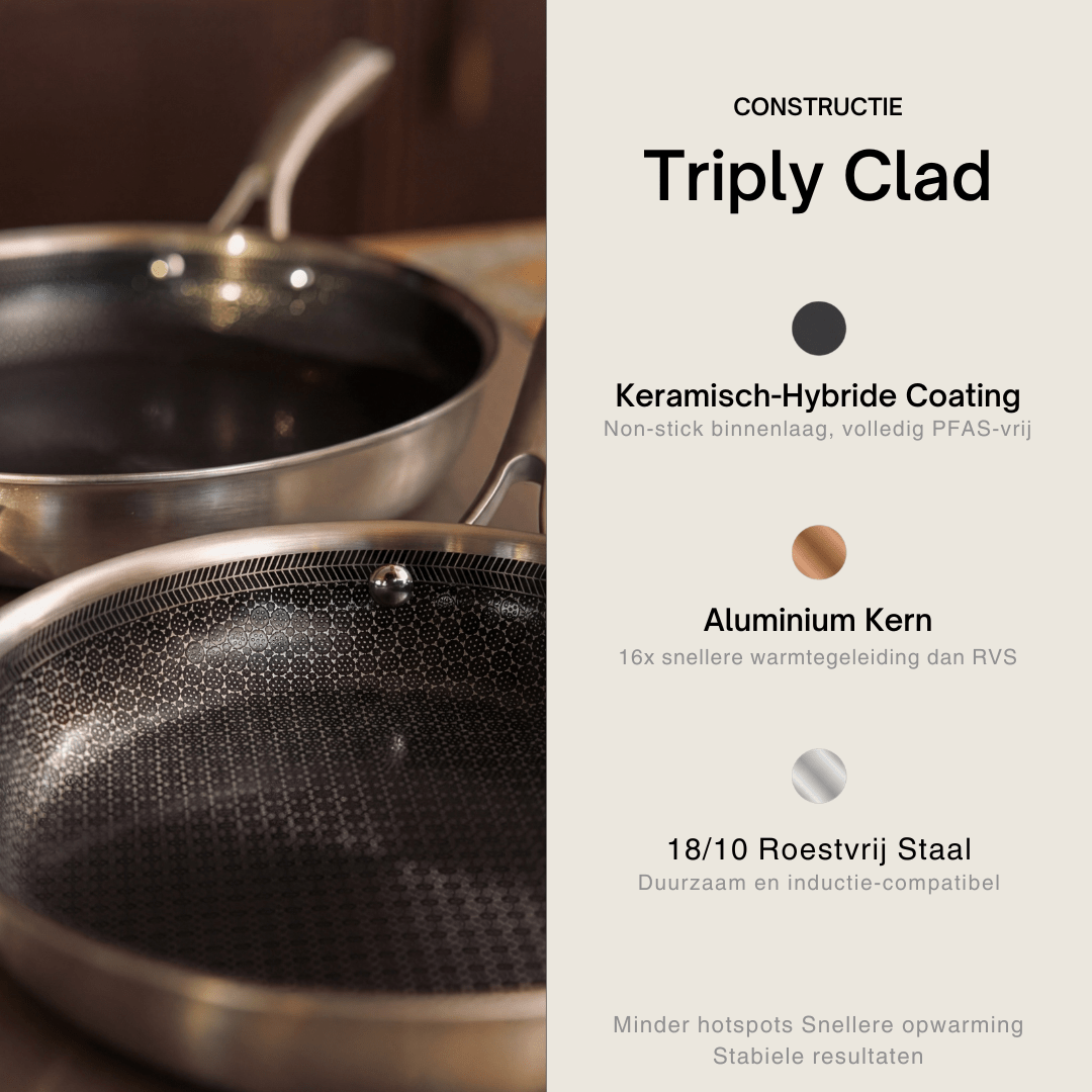 Hybride koekenpan 20 | 24 | 28 cm - Safecourt Kitchen