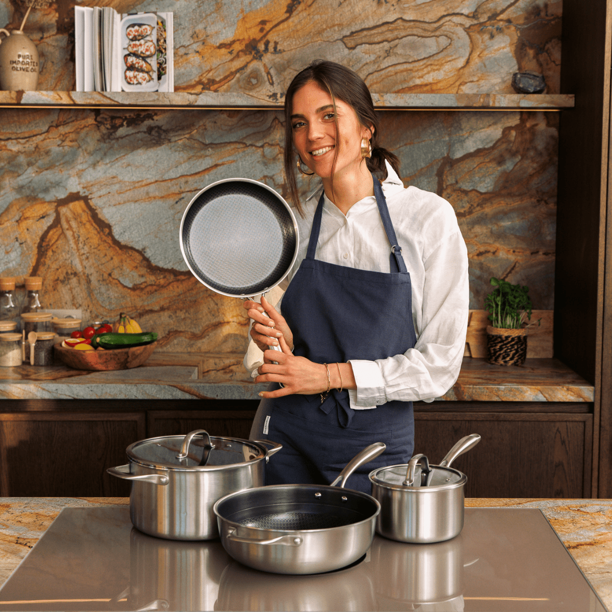 Hybride pannenset (7 - delig) - Safecourt Kitchen