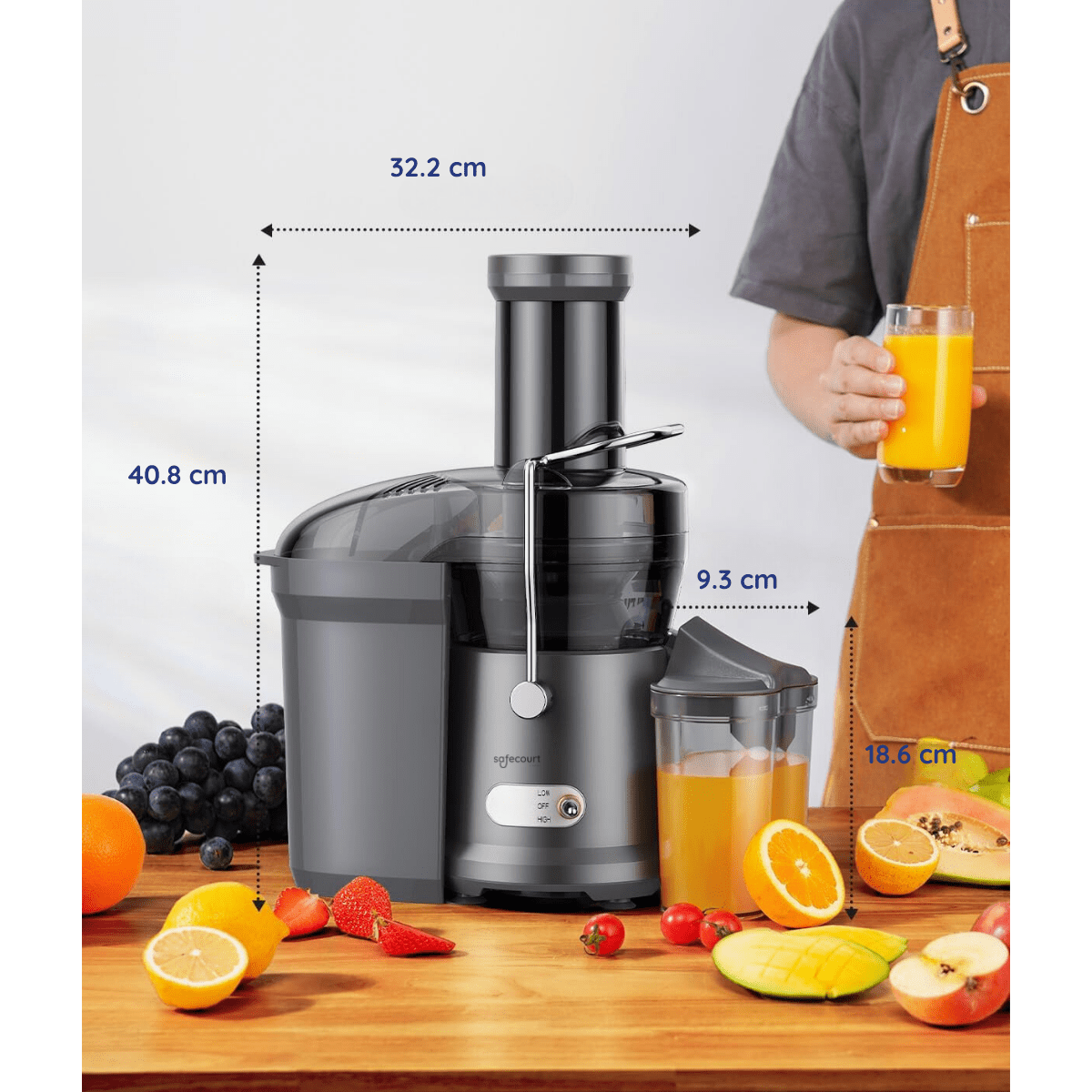 Juicer orginal zwart - Safecourt Kitchen