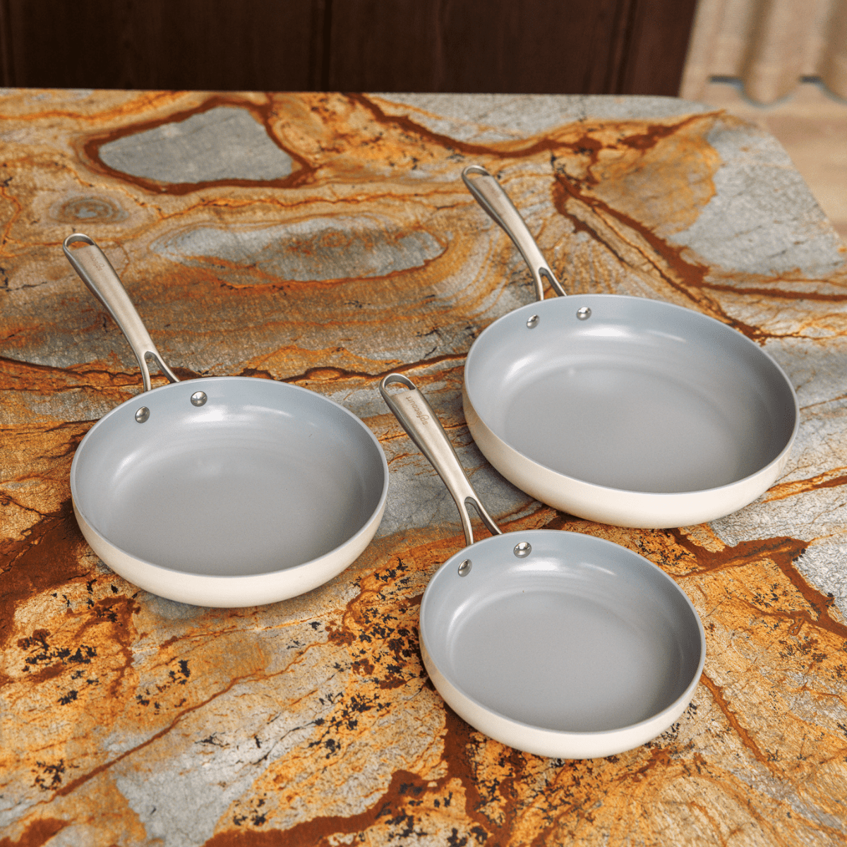 Koekenpannen 20 | 24 | 28cm | 3 stuks - Safecourt Kitchen