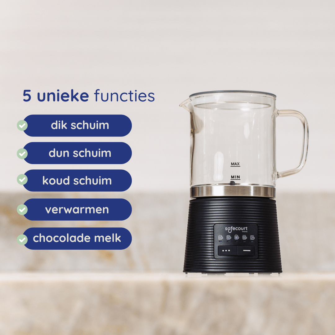 Melkopschuimer Crystal - Safecourt Kitchen