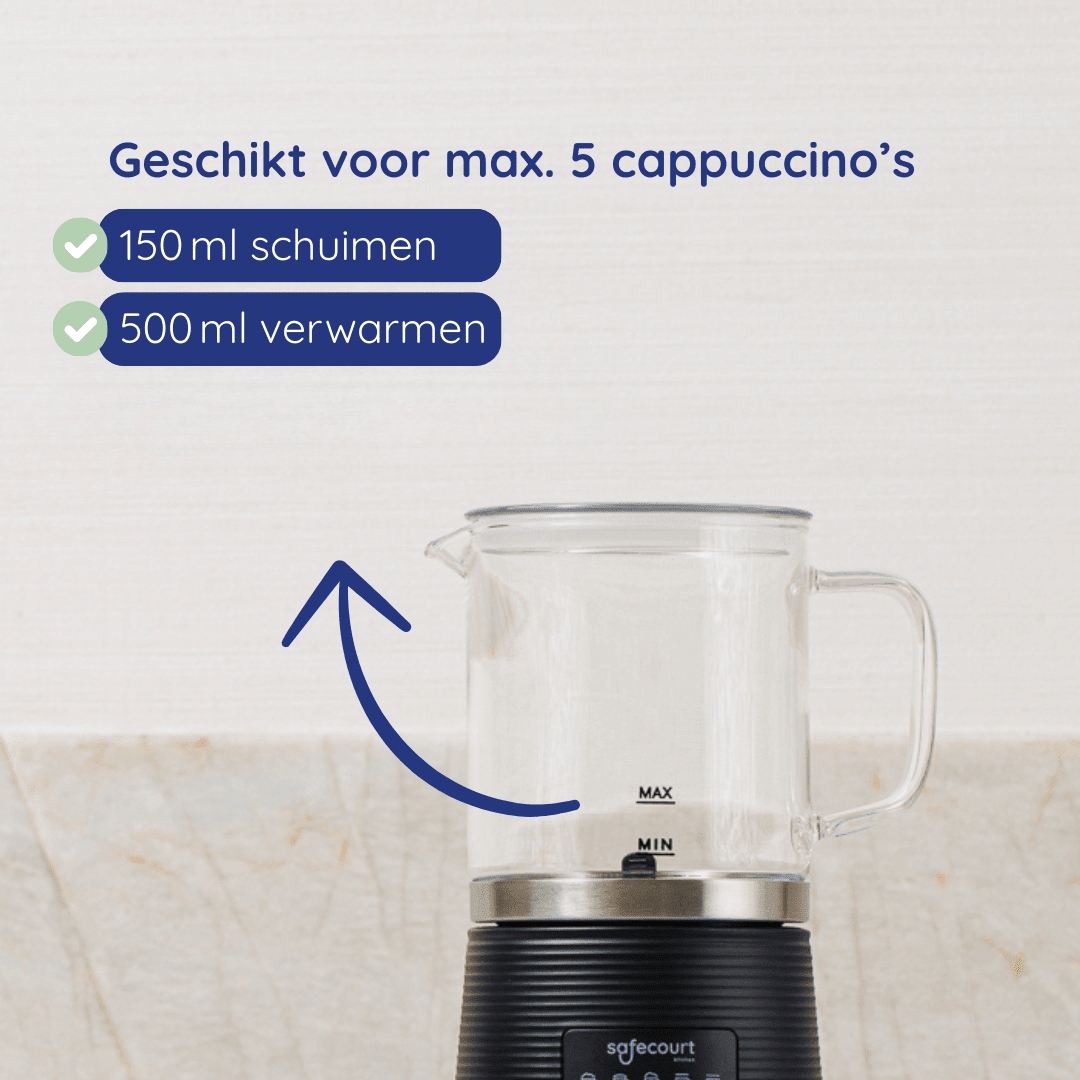 Melkopschuimer Crystal - Safecourt Kitchen