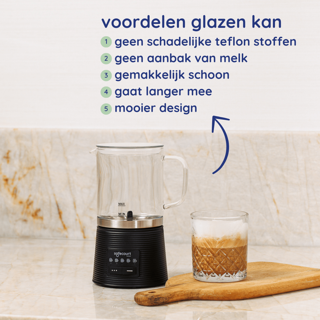 Melkopschuimer Crystal - Safecourt Kitchen