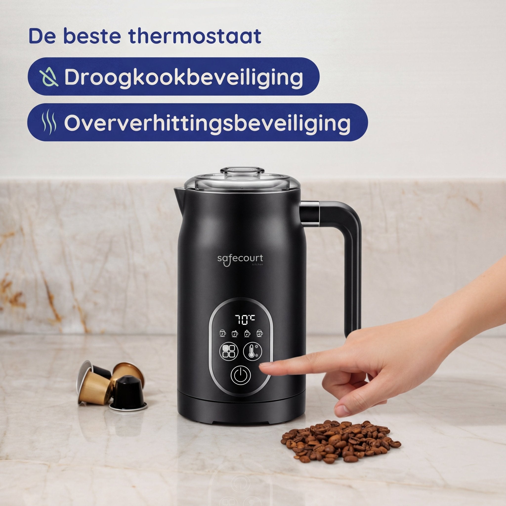 Melkopschuimer Plus - Safecourt Kitchen