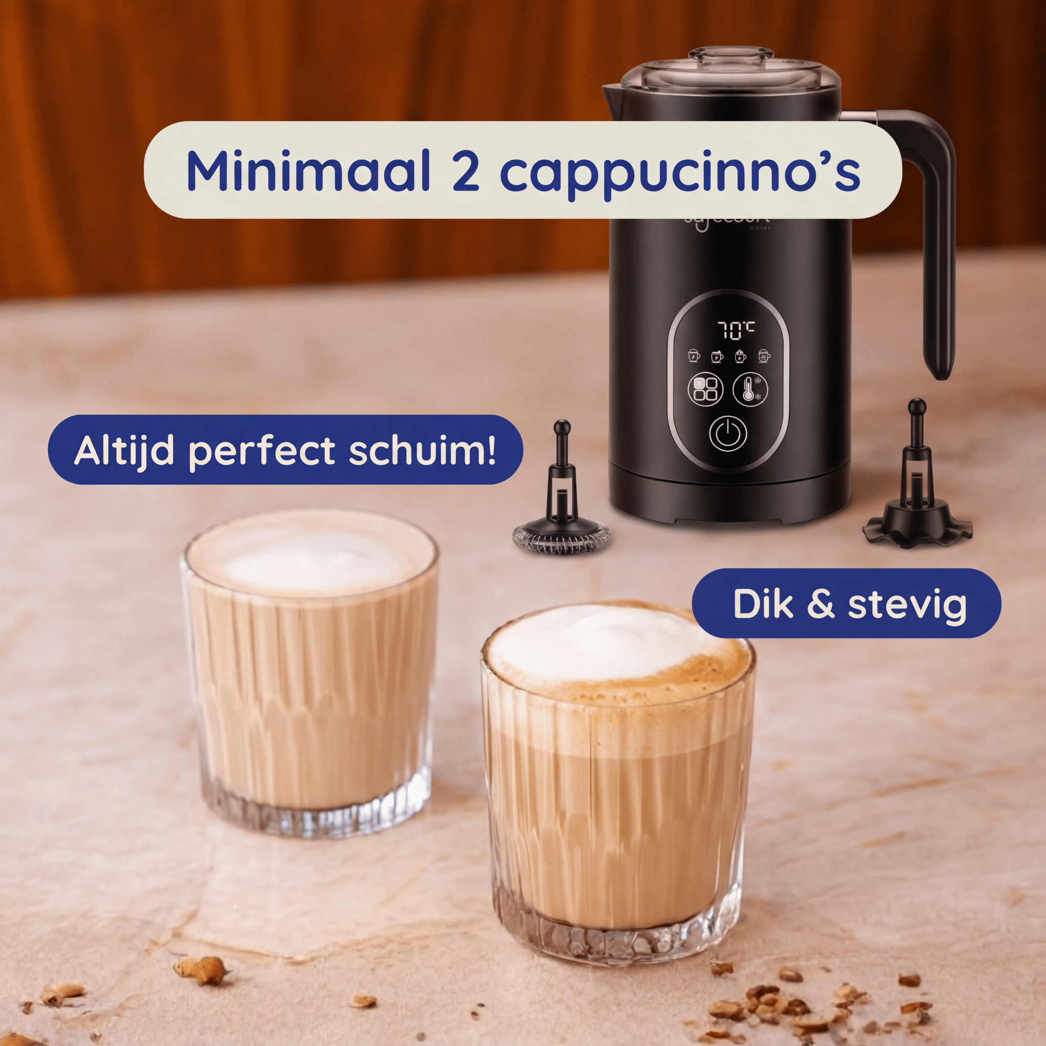 Melkopschuimer Plus - Safecourt Kitchen