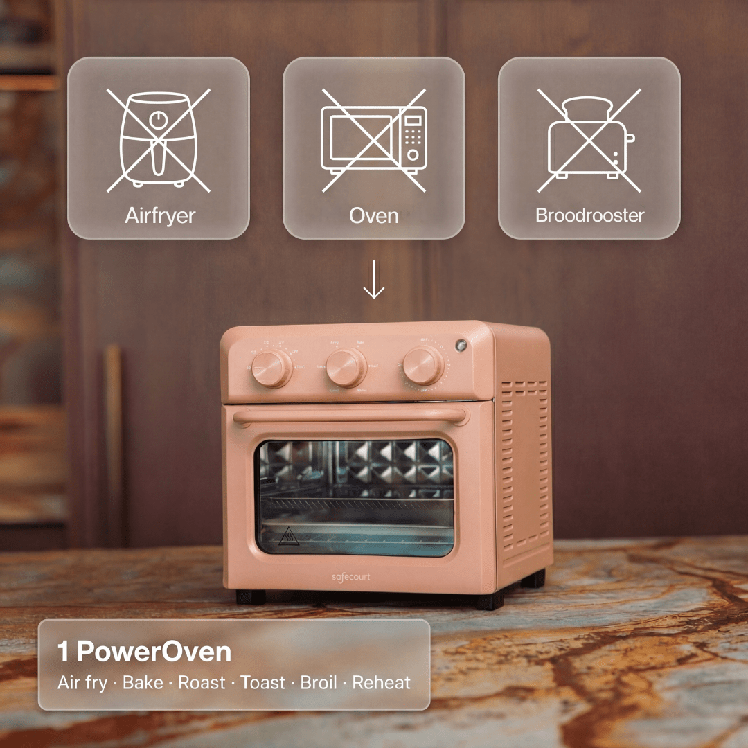 Poweroven | 6 - in - 1 air fry oven - Safecourt Kitchen