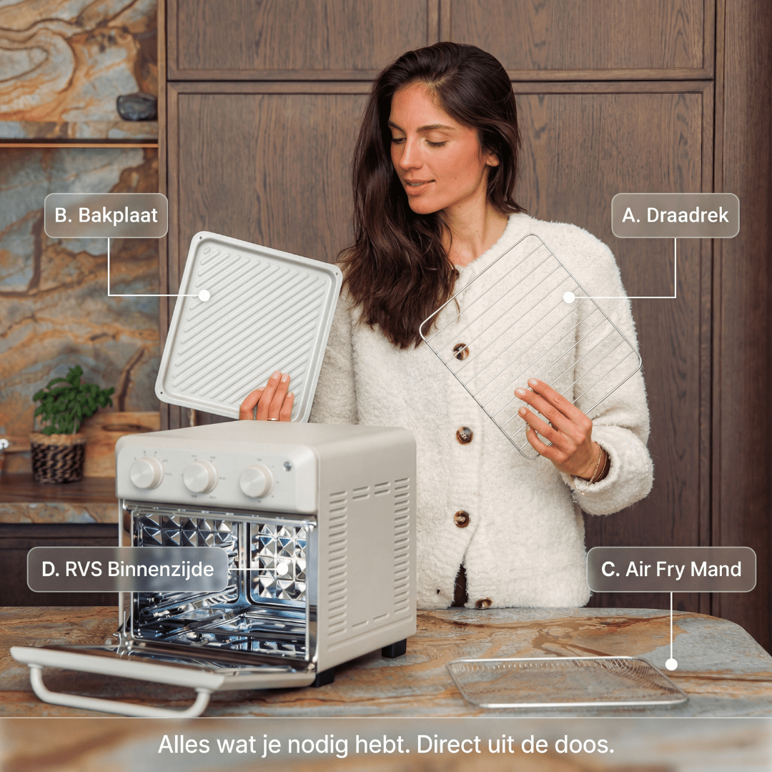 Poweroven | 6 - in - 1 air fry oven - Safecourt Kitchen