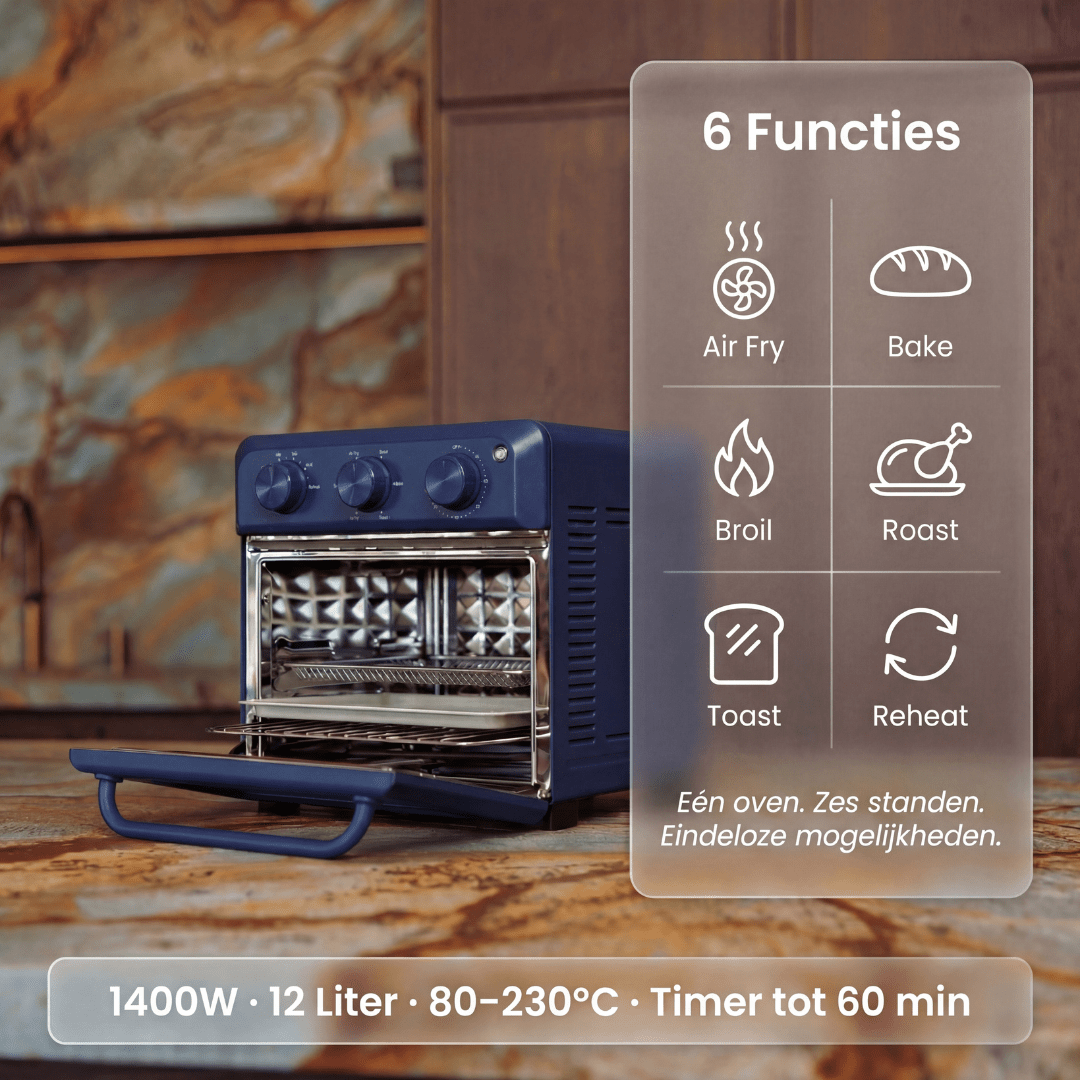 Poweroven | 6 - in - 1 air fry oven - Safecourt Kitchen