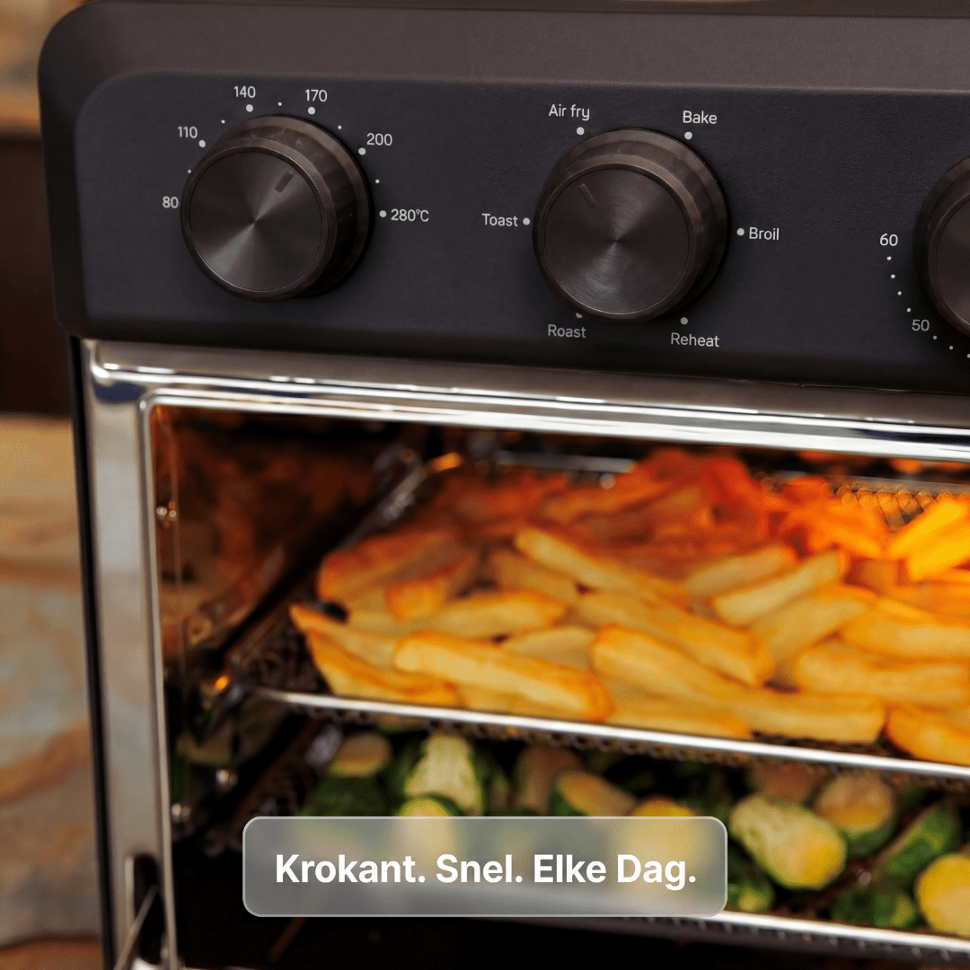 PowerOven Air Fry Oven - 100 - Black - Safecourt Kitchen
