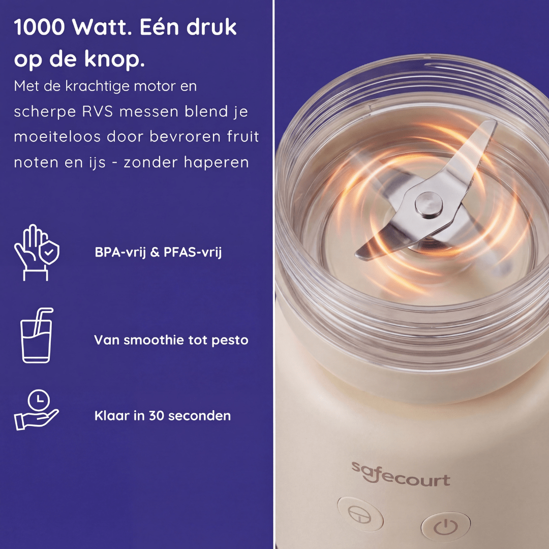 PureBlend Blender - Beige - Safecourt Kitchen