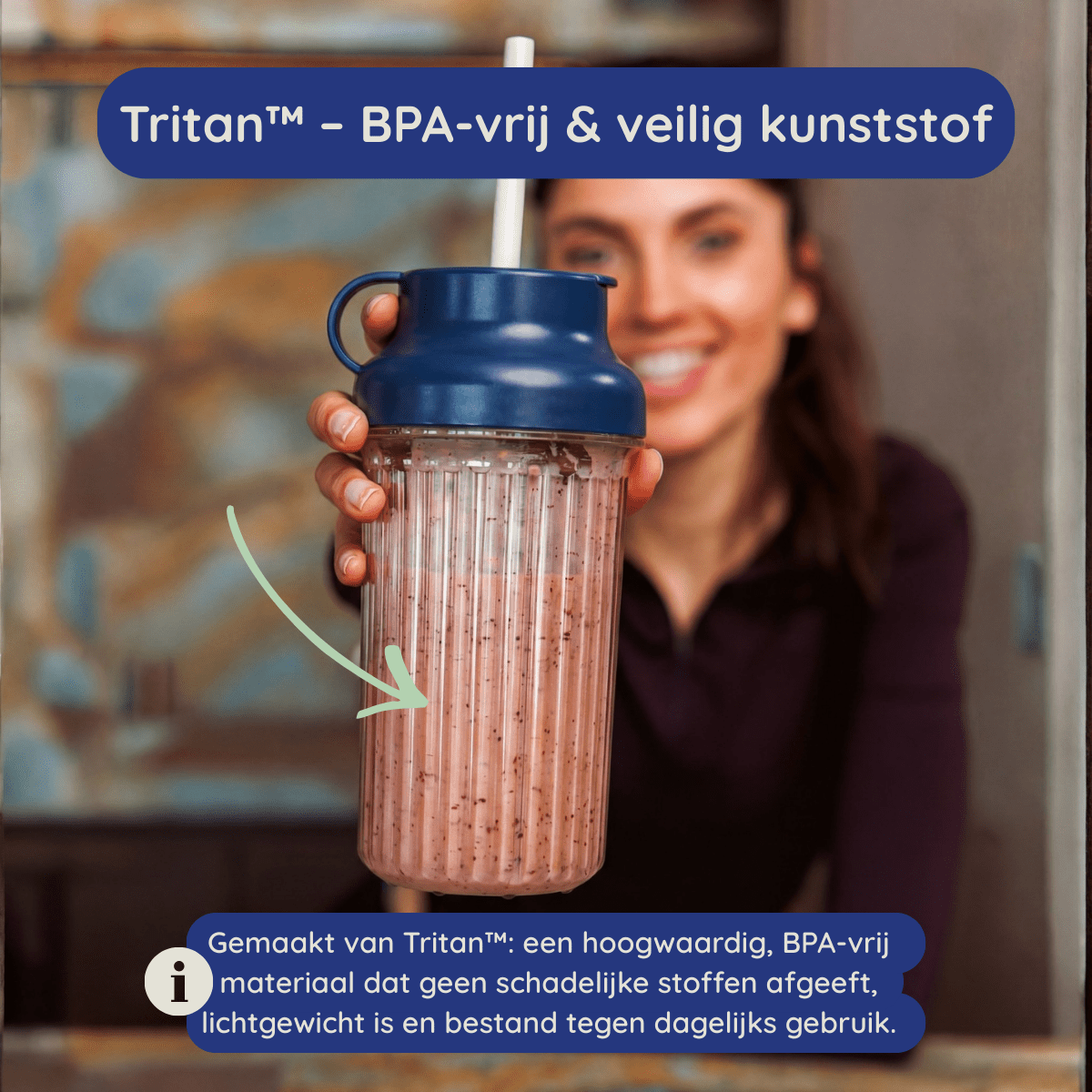 PureBlend Blender - Blue - Safecourt Kitchen