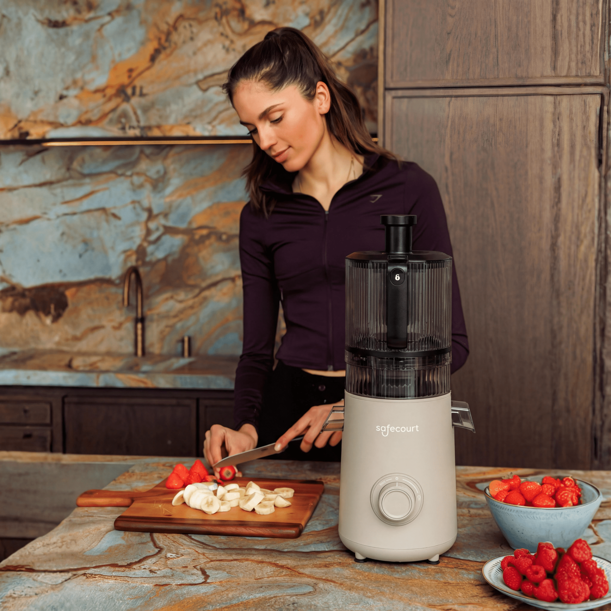 PurePress Pro Slow Juicer - 600 - Beige - Safecourt Kitchen