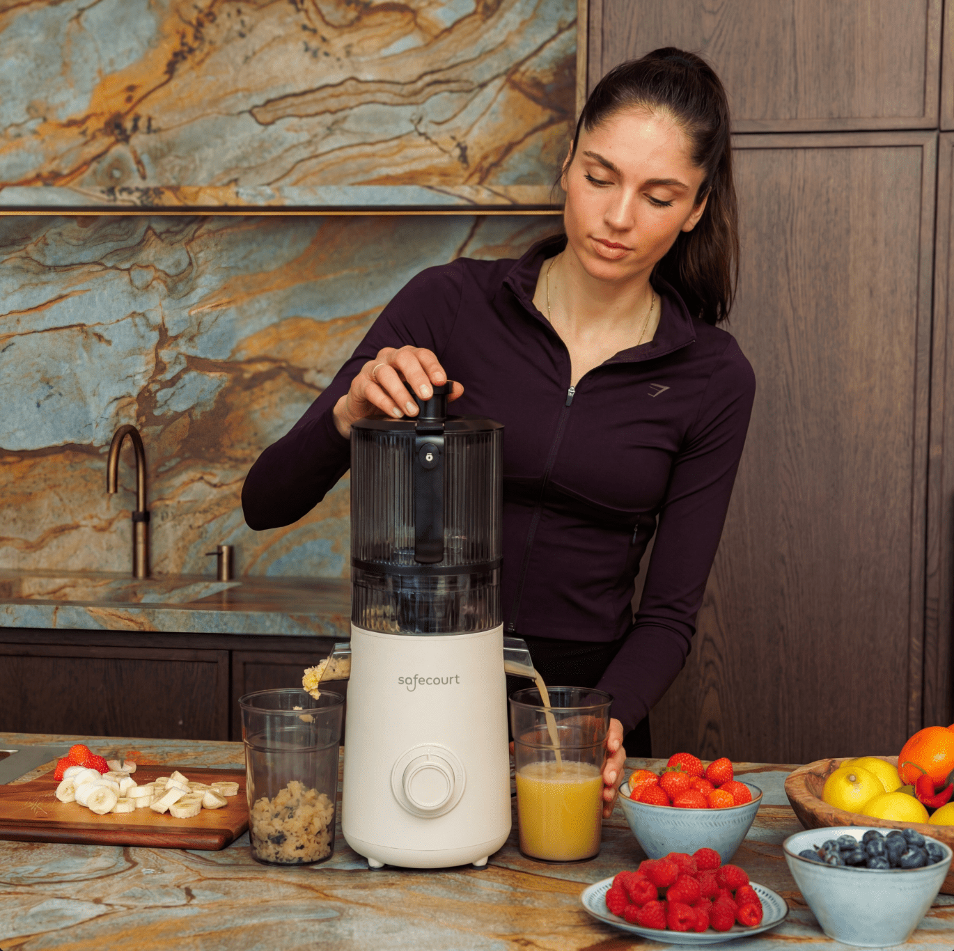 PurePress Pro Slow Juicer - 600 - Beige - Safecourt Kitchen