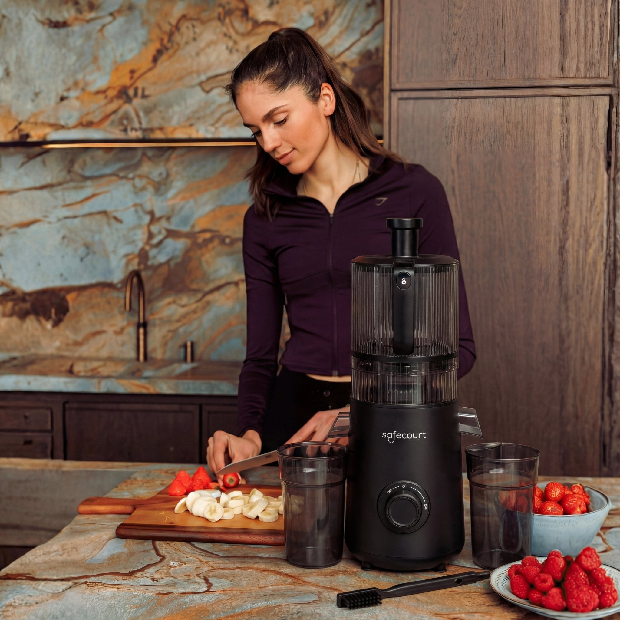 PurePress Pro Slow Juicer - 600 - Black - Safecourt Kitchen