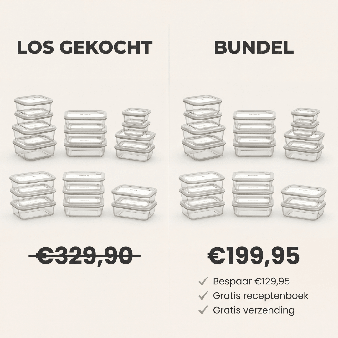 Safecourt 19 - delige Foodstorage Bundel | Mealprep + 11 - delige Set - Safecourt Kitchen