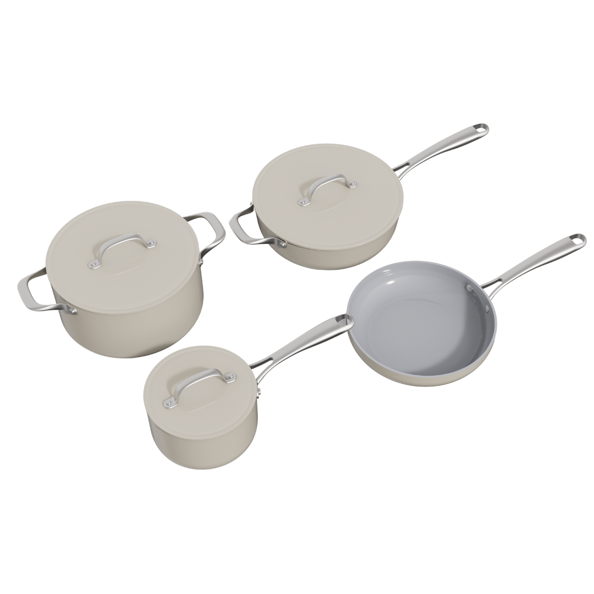 Safecourt 7 delige pannen set - Safecourt Kitchen