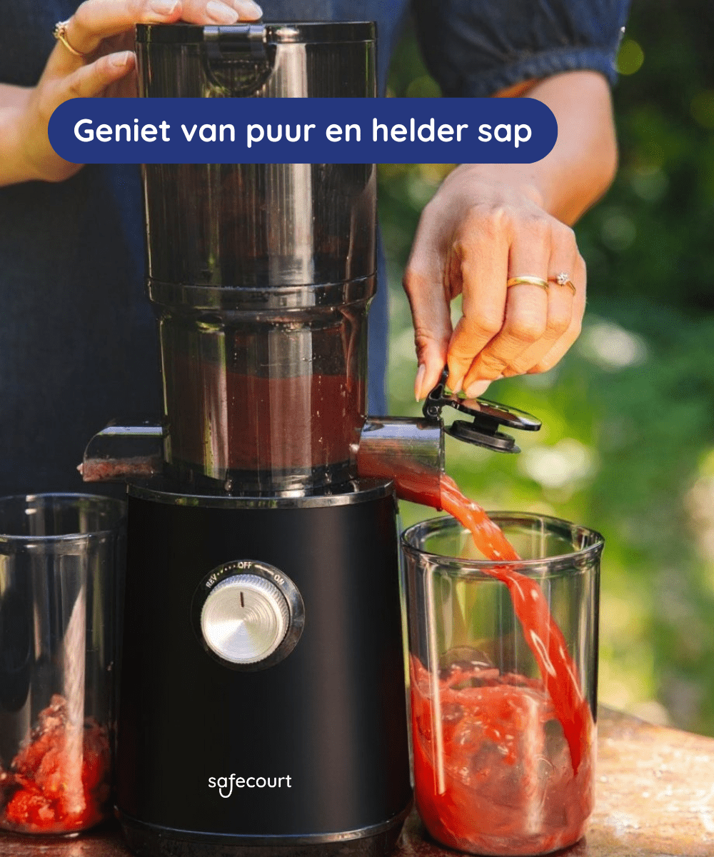 Slowjuicer ColdPress Pure Pro - zwart - Safecourt Kitchen