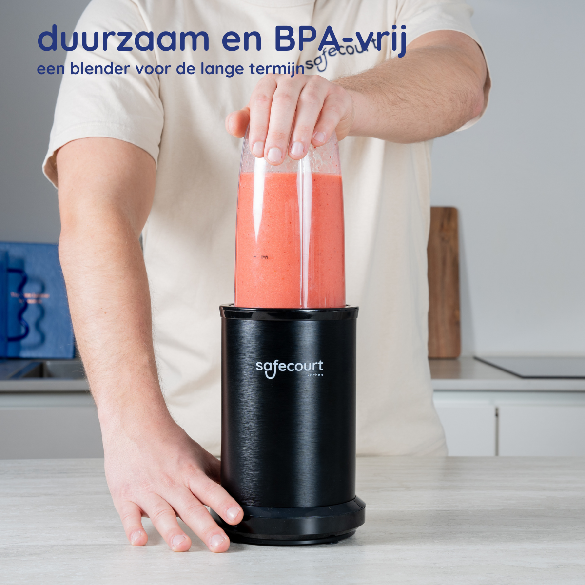 Kitchen Power Blender 1000W in zwart