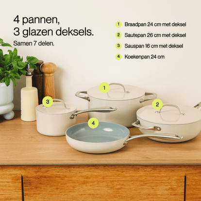 7-delige pannen set - Safecourt Kitchen