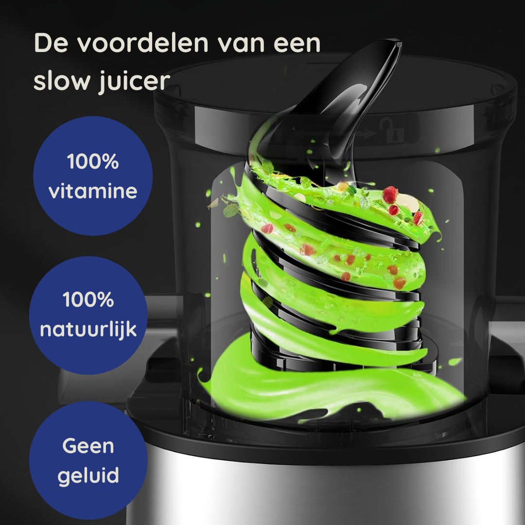 Slowjuicer ColdPress Pure Pro - zwart