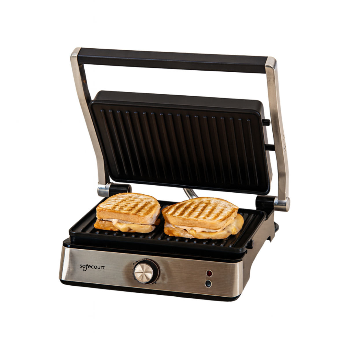 Compactgrill zilver