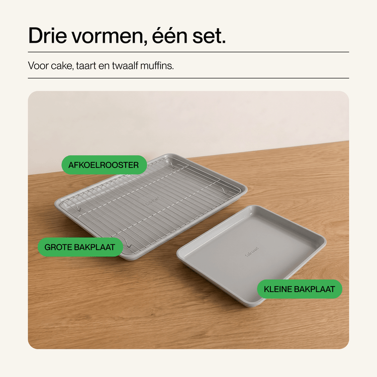 Bakplaten Set - 3-delig - Safecourt Kitchen