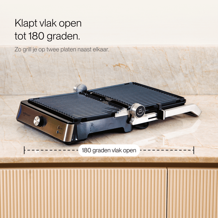 Compactgrill zilver - Safecourt Kitchen