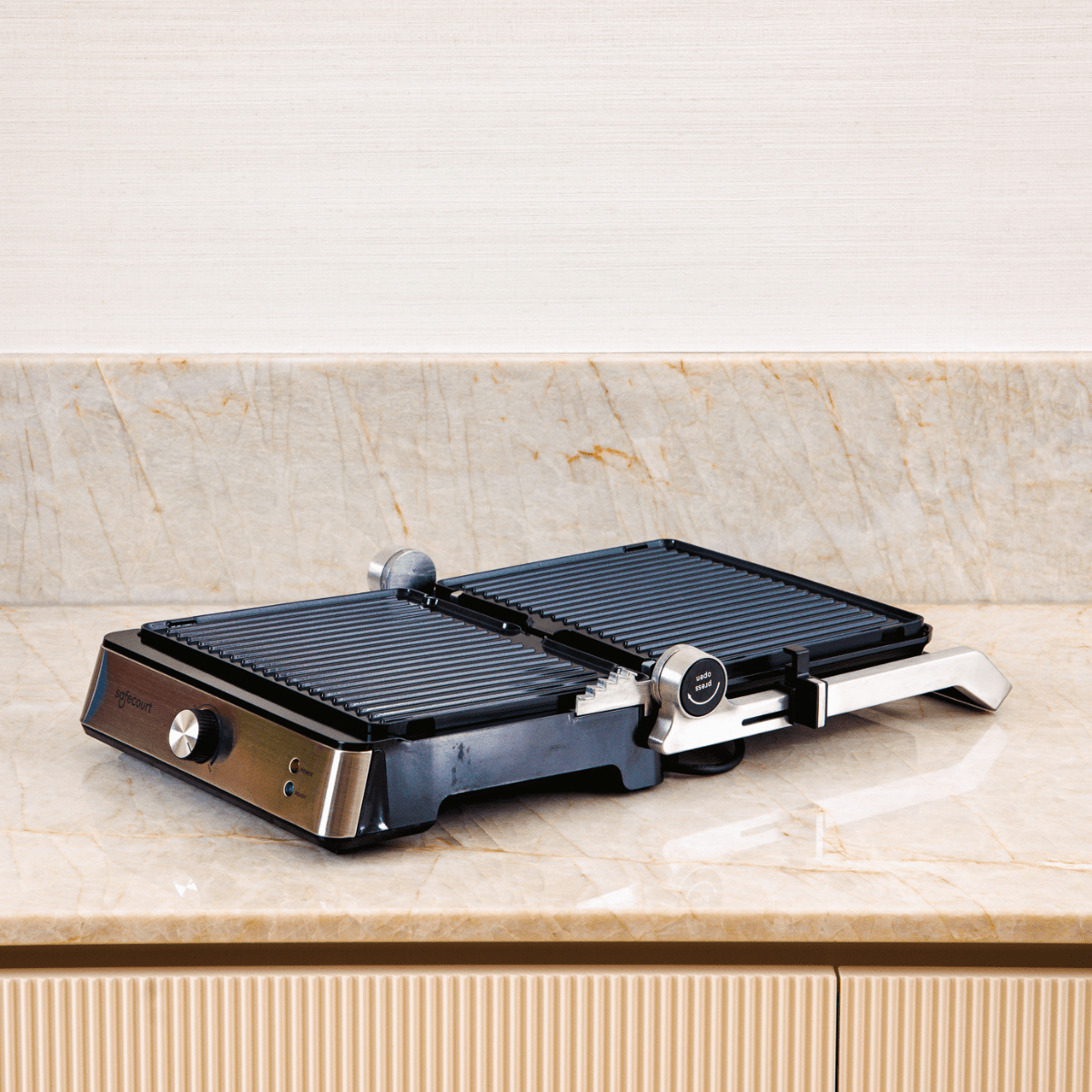 Compactgrill zilver - Safecourt Kitchen