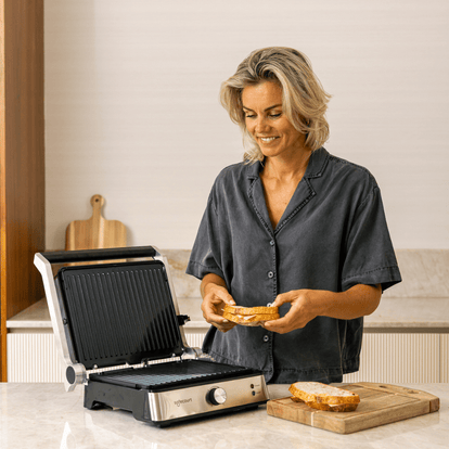 Compactgrill zilver - Safecourt Kitchen