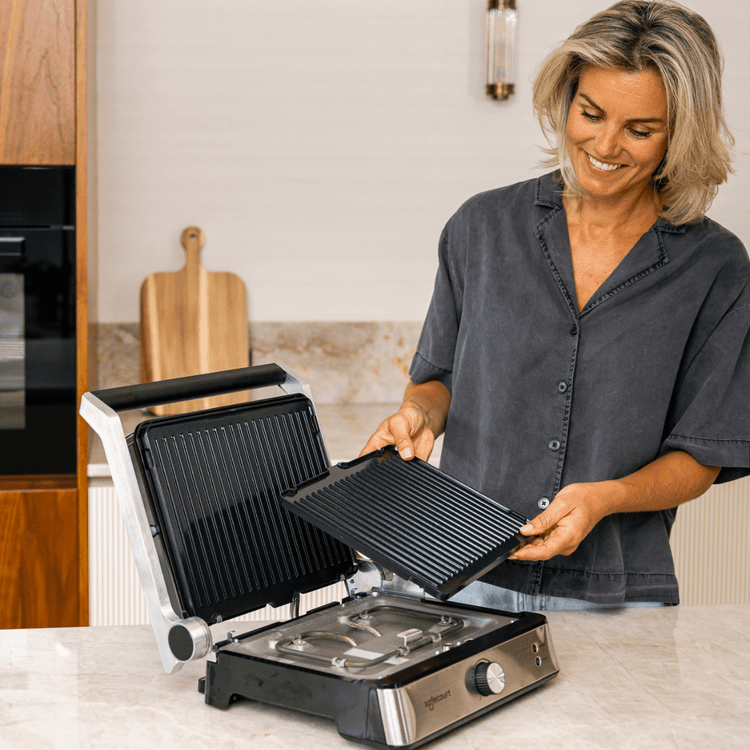 Compactgrill zilver - Safecourt Kitchen