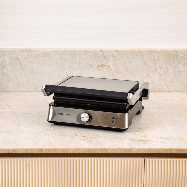 Compactgrill zilver - Safecourt Kitchen