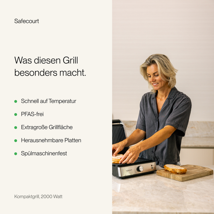 Compactgrill zilver – Bild 3