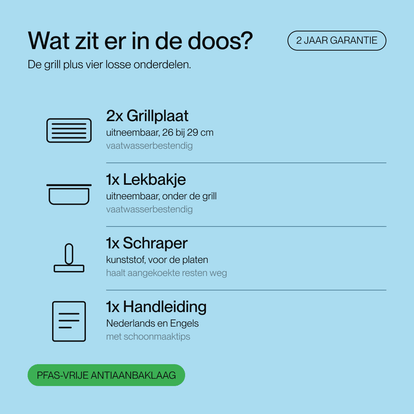 Contactgrill original zwart - Safecourt Kitchen
