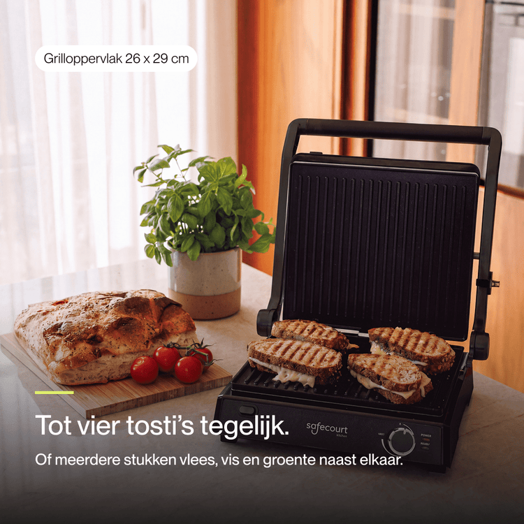 Contactgrill original zwart - Safecourt Kitchen