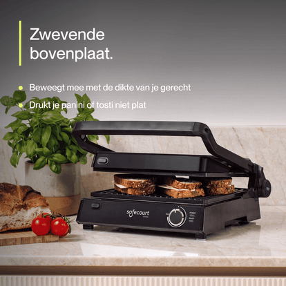 Contactgrill original zwart - Safecourt Kitchen