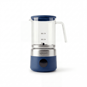 Digitale glazen melkopschuimer blauw - Safecourt Kitchen