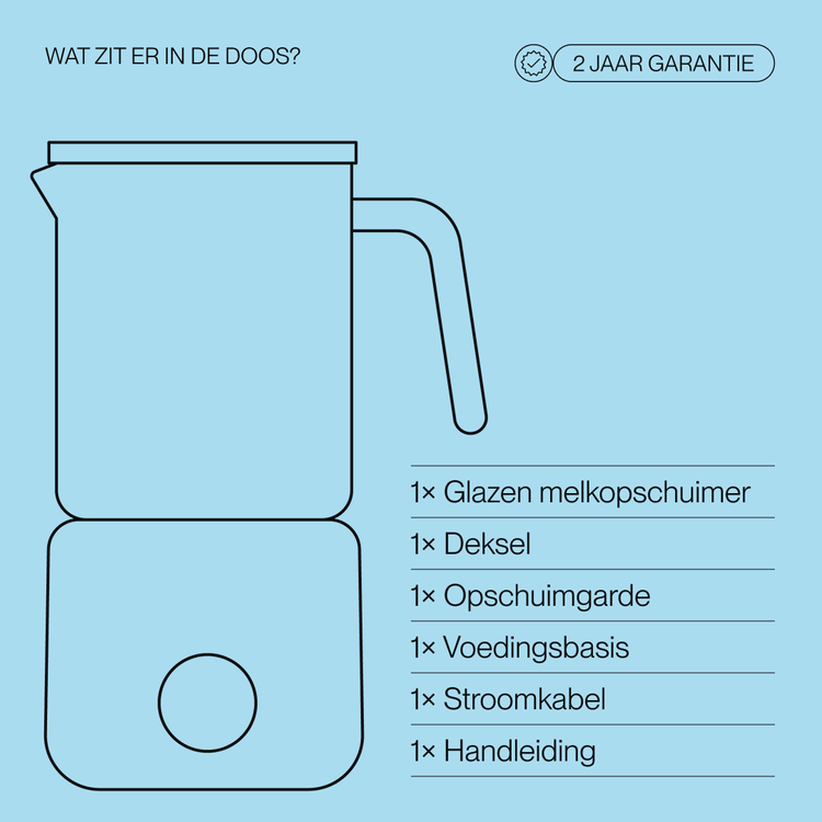 Digitale glazen melkopschuimer Onyx - Safecourt Kitchen