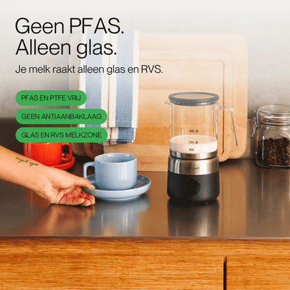 Digitale glazen melkopschuimer Onyx - Safecourt Kitchen