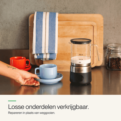 Digitale glazen melkopschuimer Onyx - Safecourt Kitchen