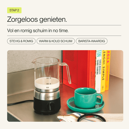 Digitale glazen melkopschuimer Onyx - Safecourt Kitchen