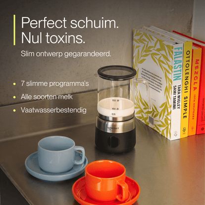 Digitale glazen melkopschuimer Onyx - Safecourt Kitchen