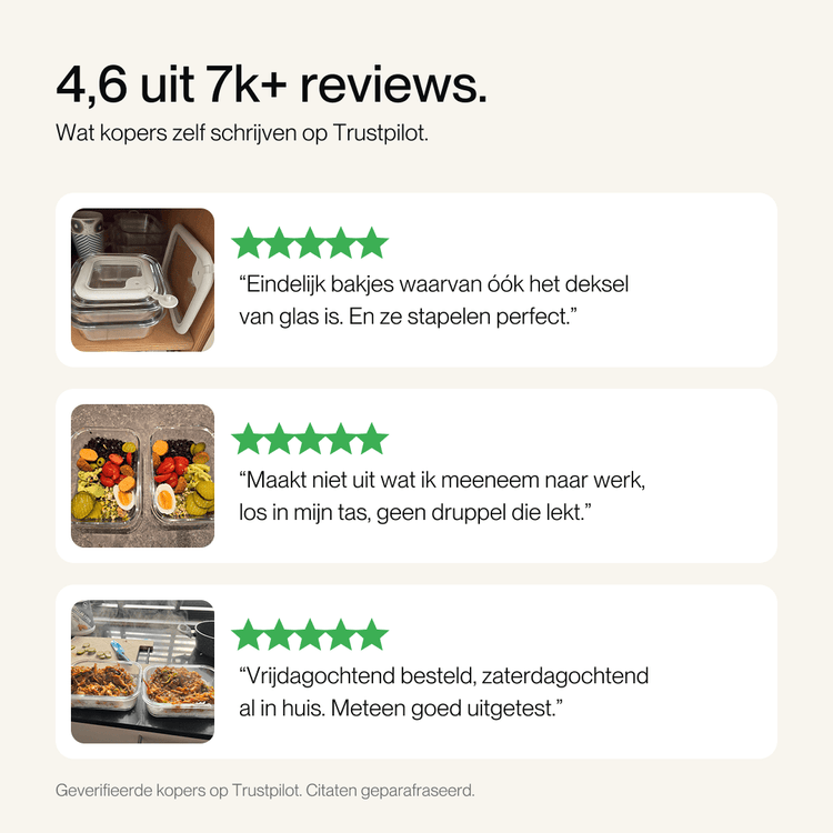 foodstorage boxes - 5-delig - Safecourt Kitchen